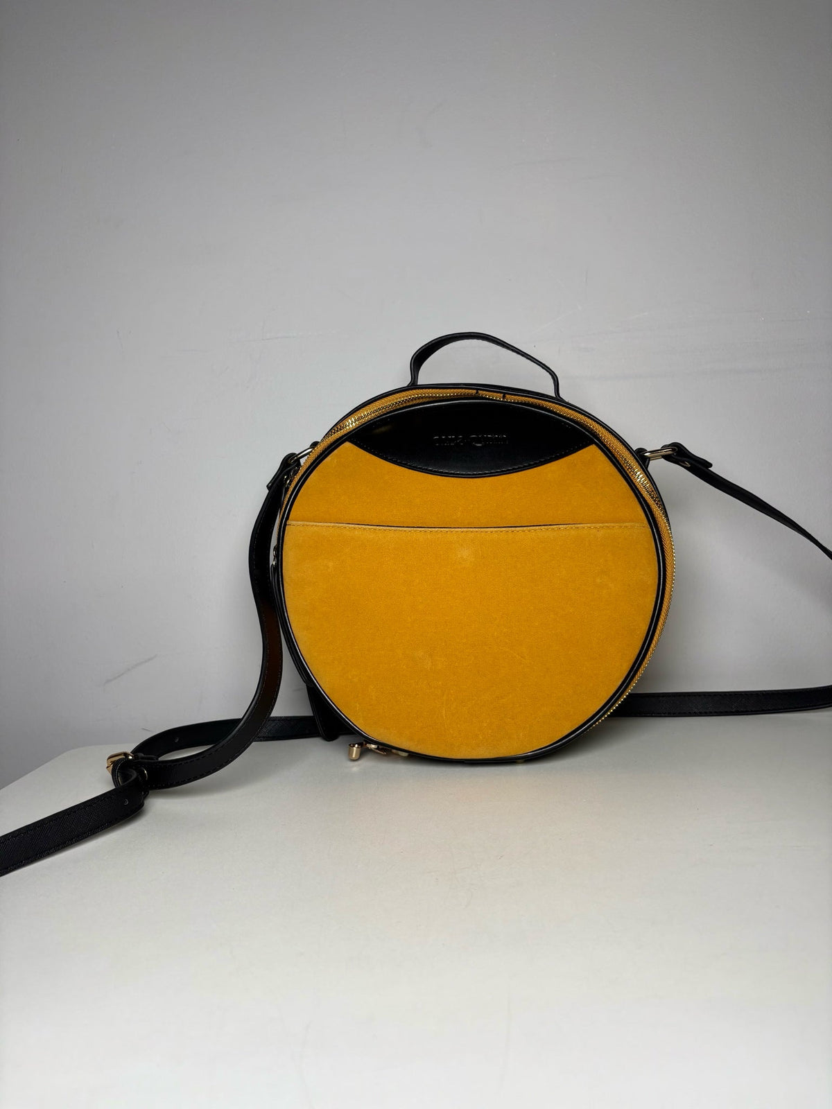 Ollie Quinn Suede Leather Pre-owned Black, Yellow Small Purse