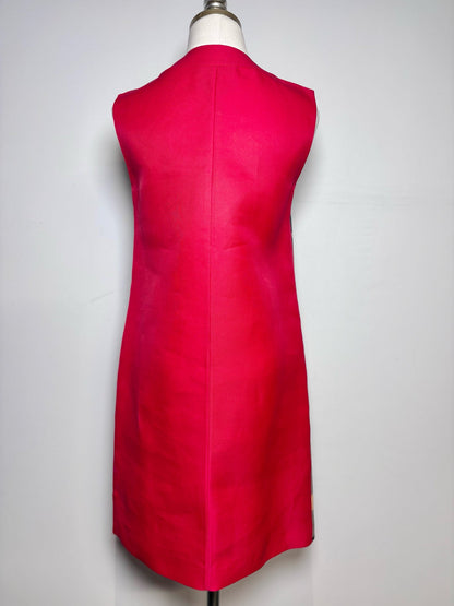 38 (2 US) Prada Multi-Color Colorblock Shift Mod-Style Wool/Silk Sz 38 Pre-owned Dress