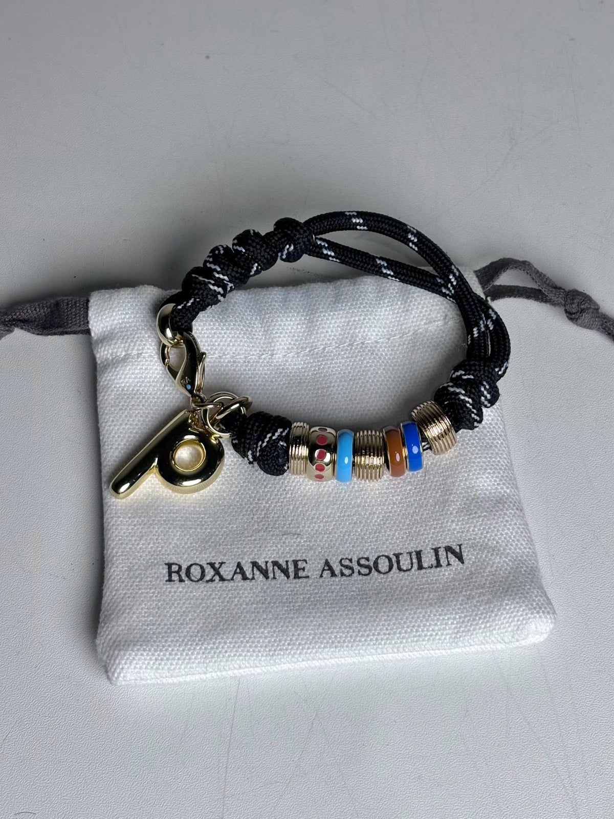 Roxanne Assoulin The Super Size Happy Cord Bracelet Women's Charm Pre-owned