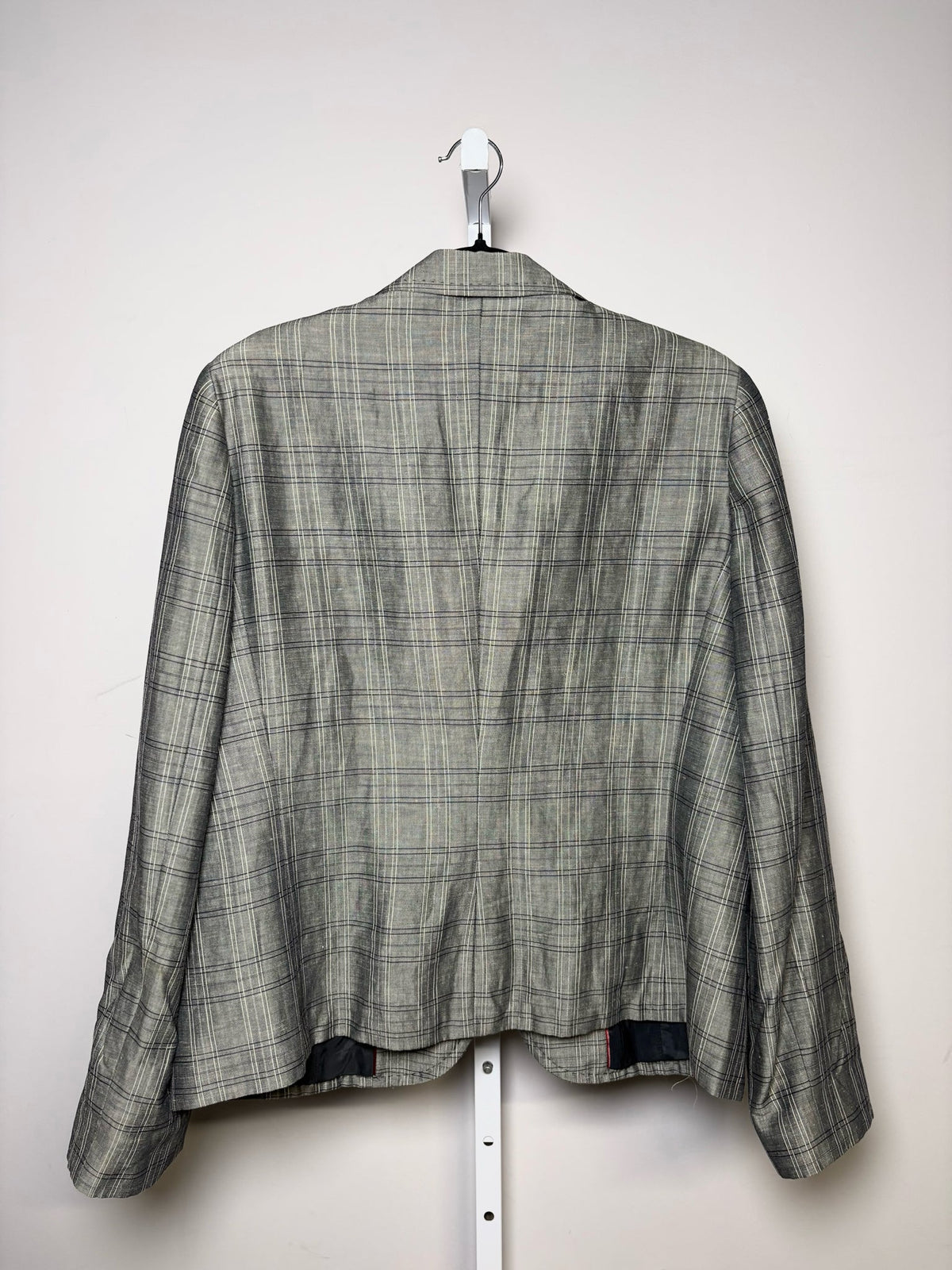 Gray Size 48 Burberry Grey Stripes Women's Pre-owned Blazer