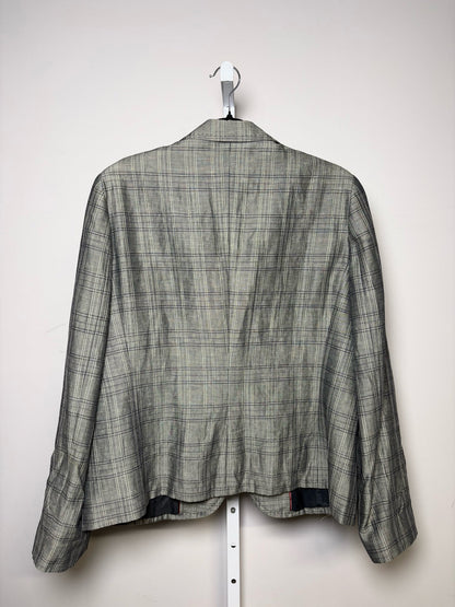 Gray Size 48 Burberry Grey Stripes Women's Pre-owned Blazer