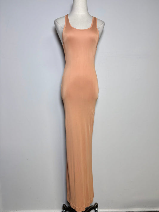 6 Size 6 Jean Paul Gaultier Salmon Slinky Bodycon Vintage Midi Pre-owned Dress