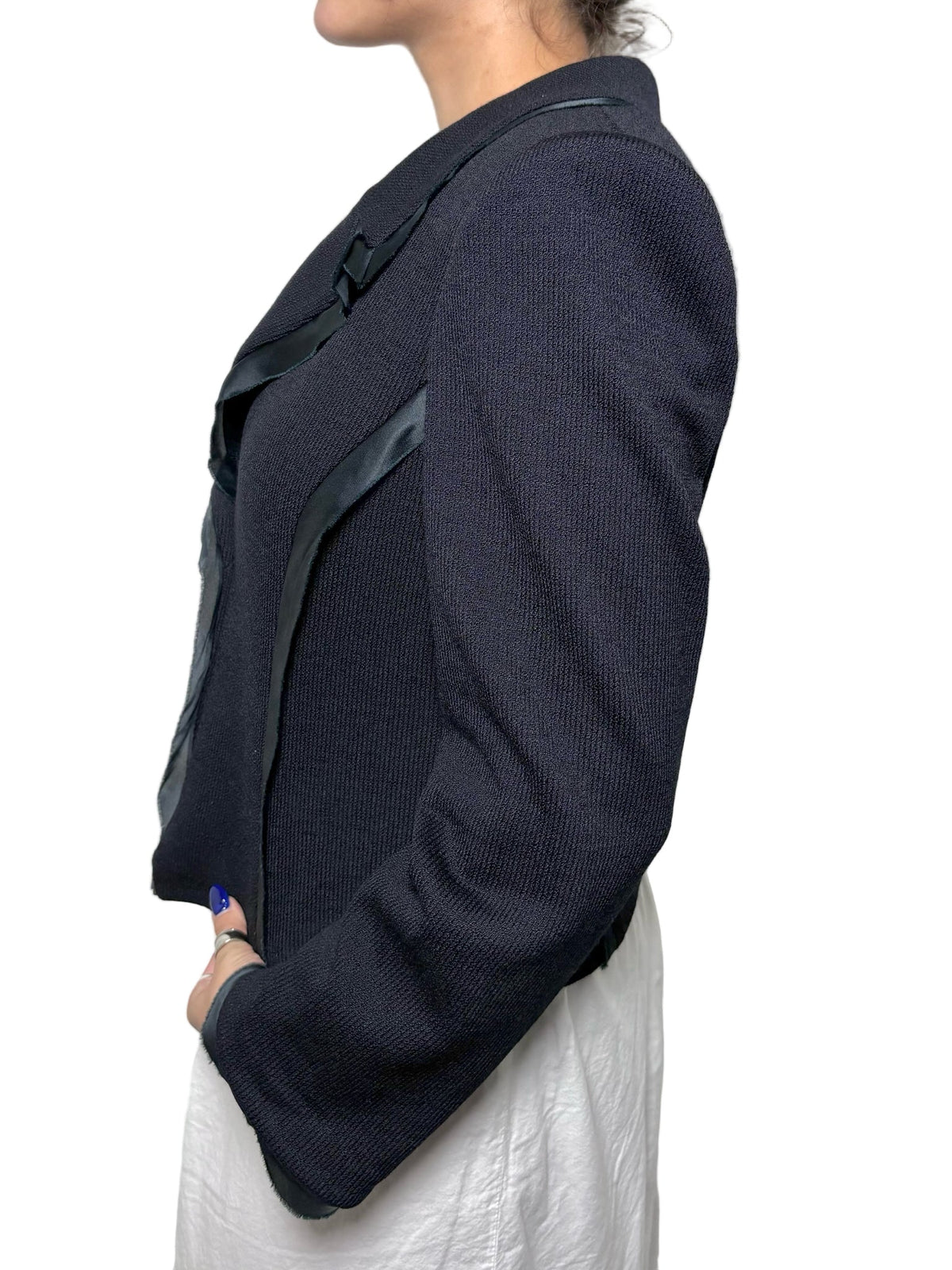 8 Size 8 St. John Black Solid Women's Vintage Blazer
