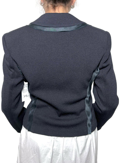 8 Size 8 St. John Black Solid Women's Vintage Blazer