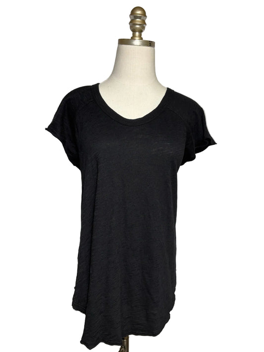 Size L Wilt Black Solid Women's Pre-owned T-shirt - VIDA STYLE SHOP