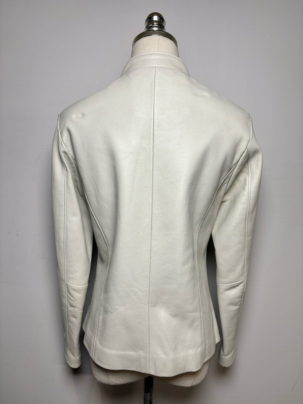M Size M San Piel Leather's House Bone Solid Women's Pure Leather Pre-owned Jacket