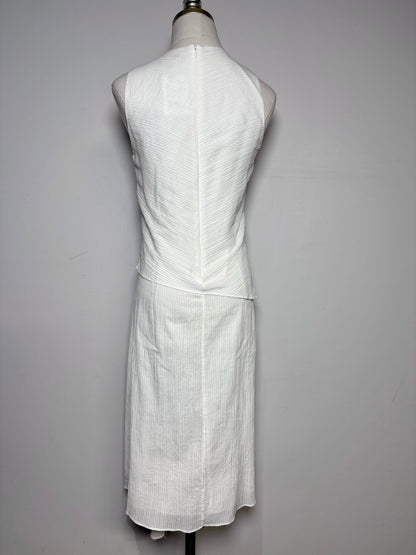 XS Size XS Rag & Bone White Textured Cotton Women's Pre-owned Dress