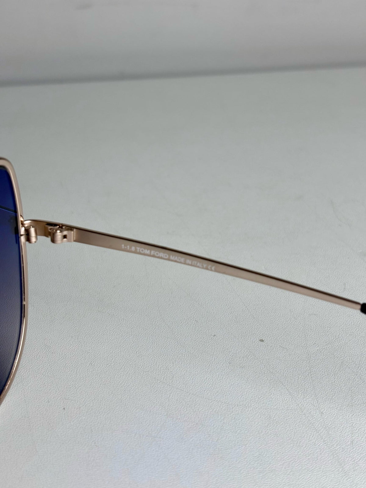 Tom Ford TF569 Rose Gold Elise Women's Pre-owned Silver Metal Sunglasses