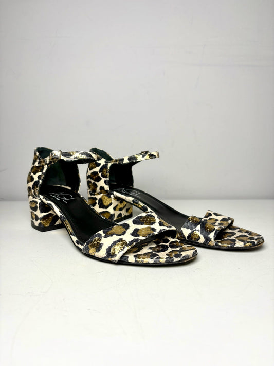 Leopard Spots W Shoe Size 38 AGL Leopard Spots Metallic Sandal