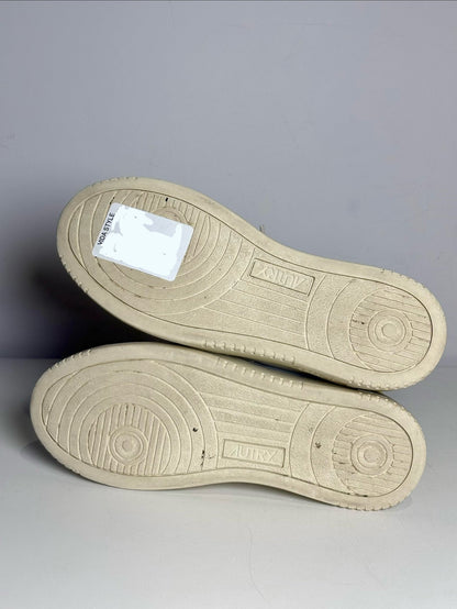 Beige, White, Yellow W Shoe Size 38 Autry Beige, White, Yellow Leather & Suede Women's Sneakers