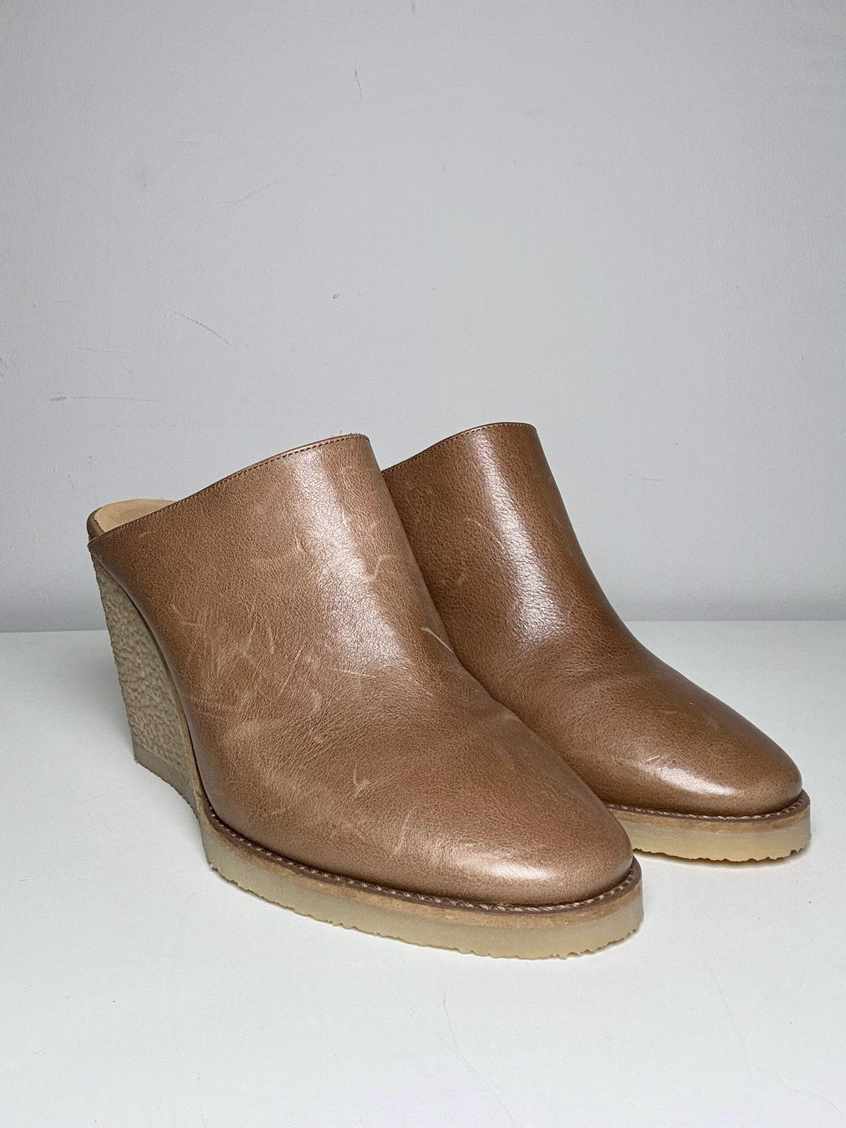 Brown W Shoe Size 39 Isabel Marant Brown Leather Calf NWOT Wedges