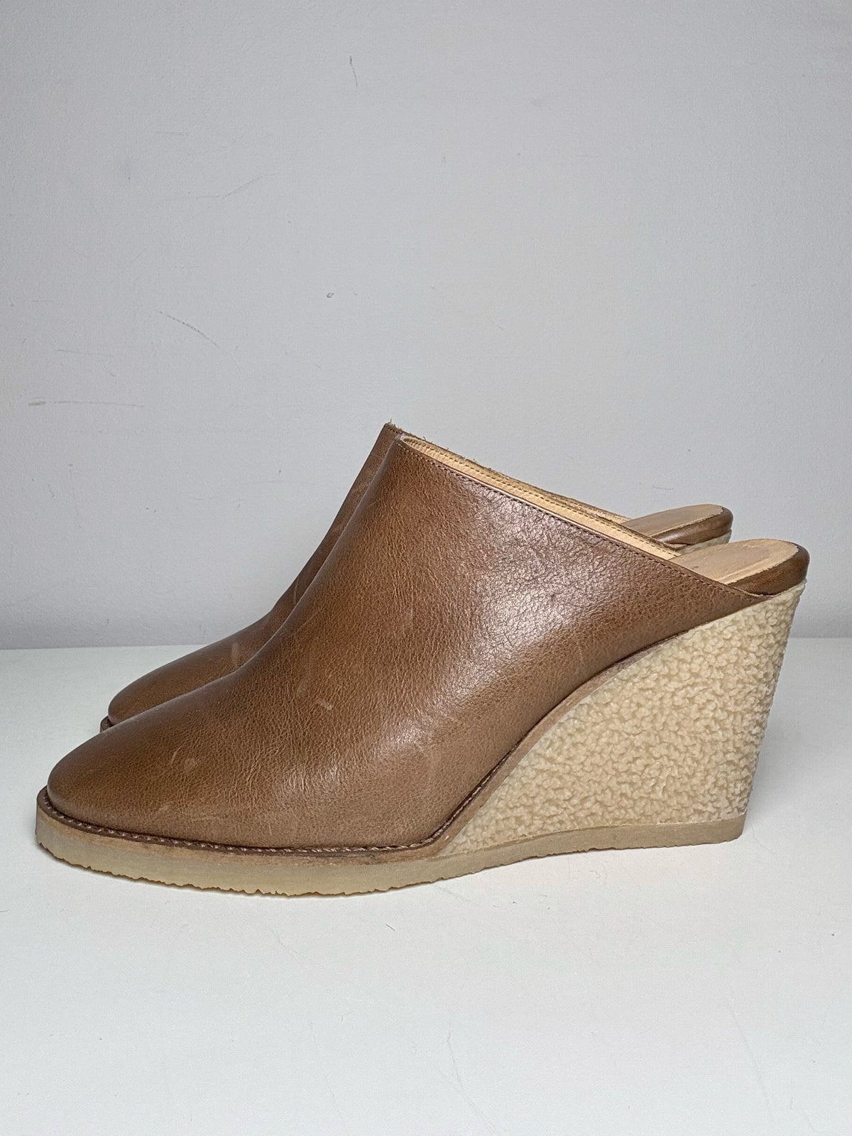 Brown W Shoe Size 39 Isabel Marant Brown Leather Calf NWOT Wedges