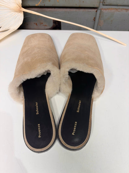 Black W Shoe Size 39.5 Proenza Schouler Tan Suede Slip-ons