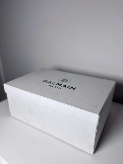 W Shoe Size 40 (10, US) Balmain White Leather, Rubber Lambskin Pre-owned Sandals - VIDA STYLE SHOP