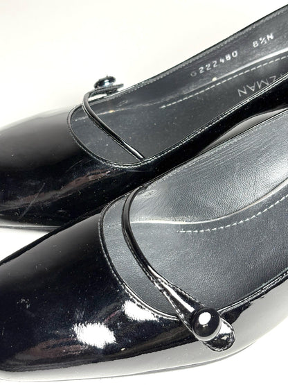 Black W Shoe Size 8.5N Stuart Weitzman Black Patent Leather Women's Pre-owned Pump