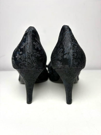 Black W Shoe Size 9 Jill Stuart Black Satin Women's NWT Heels