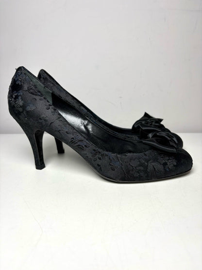 Black W Shoe Size 9 Jill Stuart Black Satin Women's NWT Heels