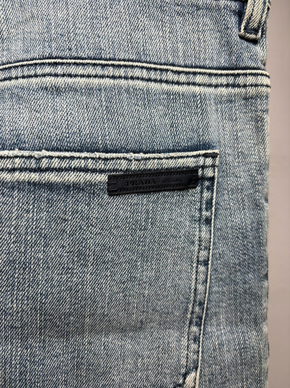 25 Women Size 25 Prada Light Blue Denim Cotton blend Women's NWT Pre-Owned Jeans