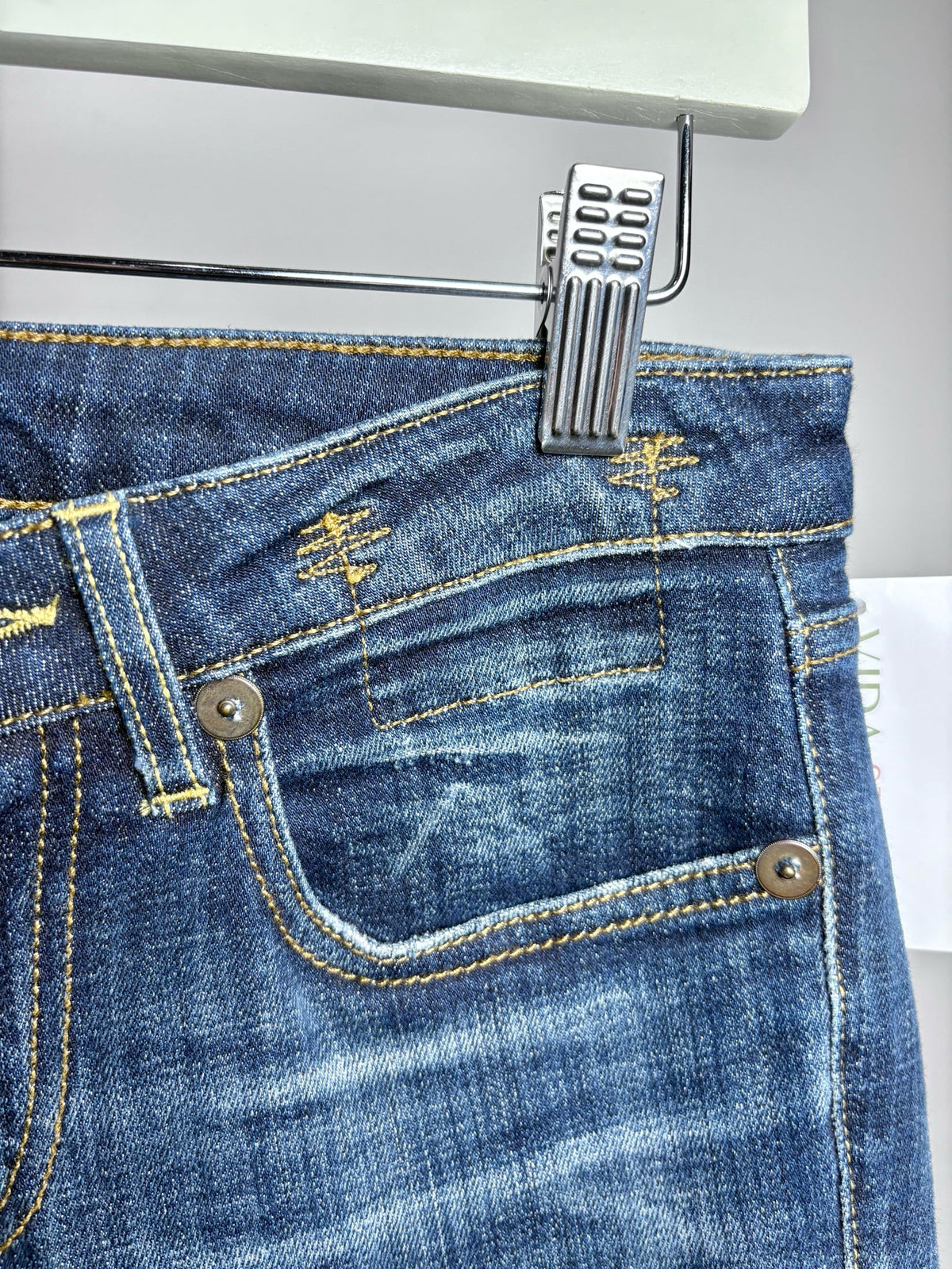 25 Women Size 25 R Jeans Blue Denim Women's Cotton Blend Pre-owned Jeans