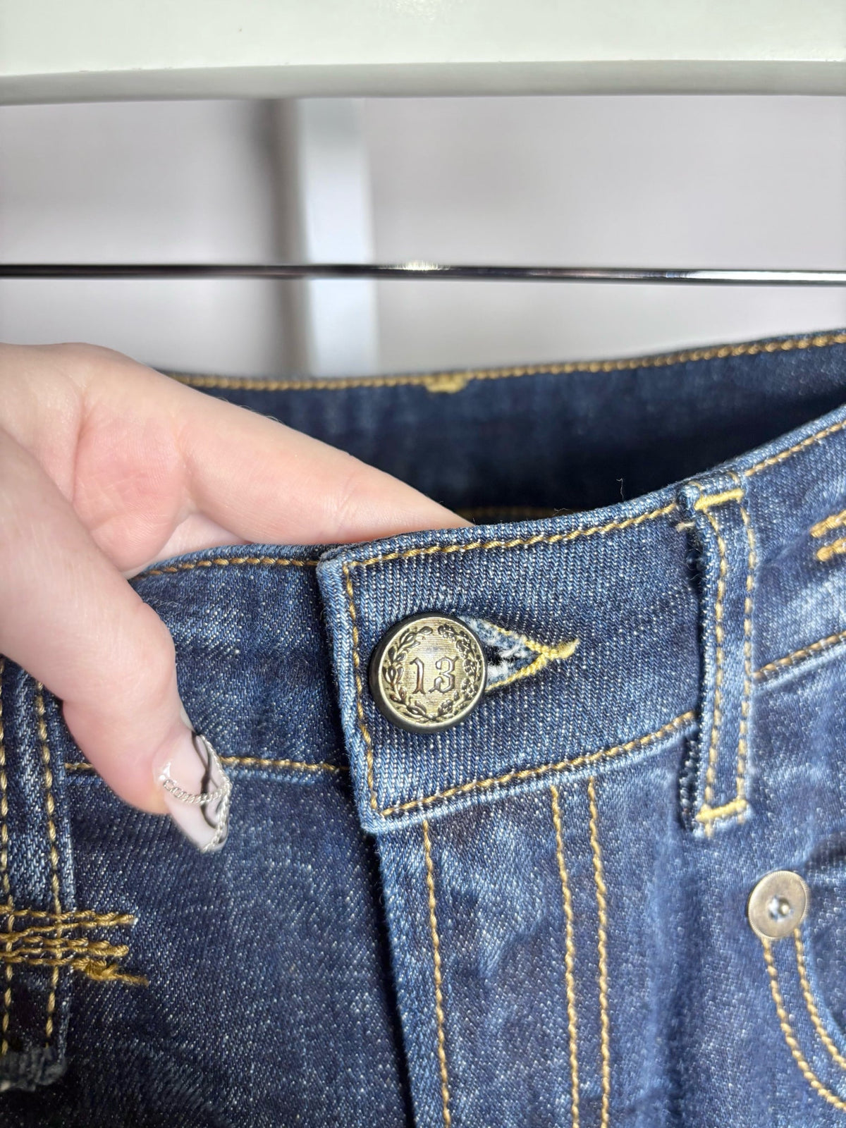 25 Women Size 25 R Jeans Blue Denim Women's Cotton Blend Pre-owned Jeans