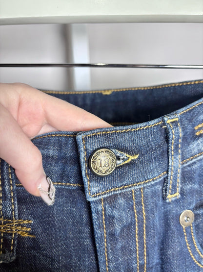 25 Women Size 25 R Jeans Blue Denim Women's Cotton Blend Pre-owned Jeans