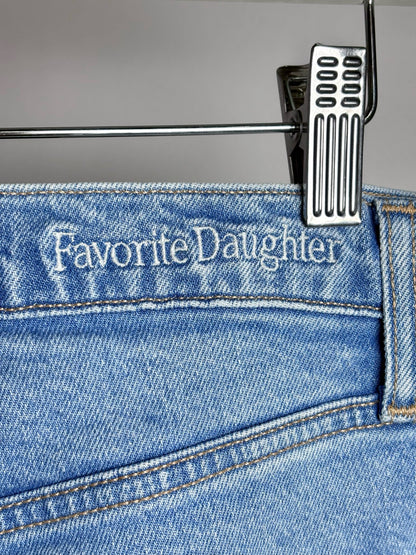29 (M) Women Size 29 (M) Favorite Daughter Light Blue Solid Women's Pre-owned Jeans