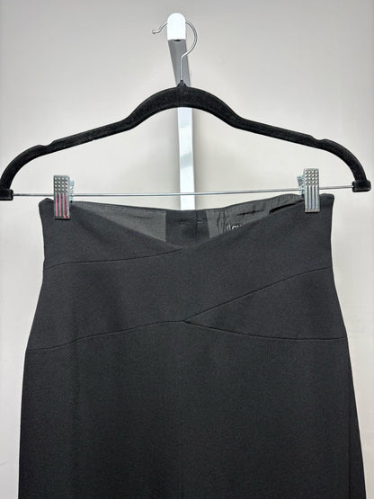 36 Women Size 36 Chanel Boutique Black Solid Pure Wool Women's Pre-owned Pants