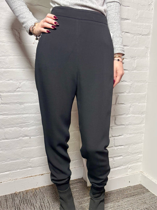 36 Women Size 36 Stella McCartney Black Solid Rayon Pre-owned Pants