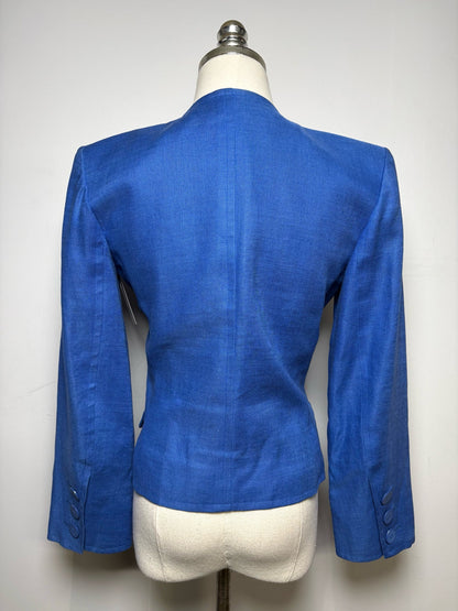 38 (2 - 4 US) Women Size 38 (US 2–4) Saint Laurent Rive Gauche Vintage Pre-Owned Fitted Jacket