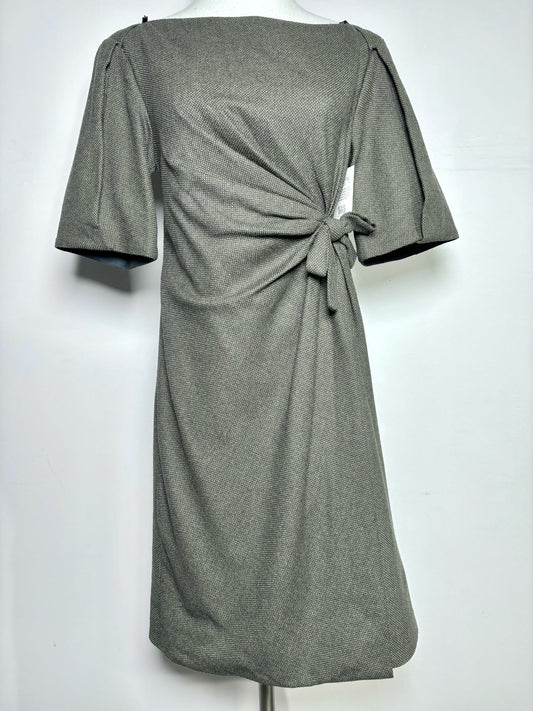 42 ( 6 US) Women Size 42 ( 6 US) Gucci Olive Green, Black Tweed Sheath Dress