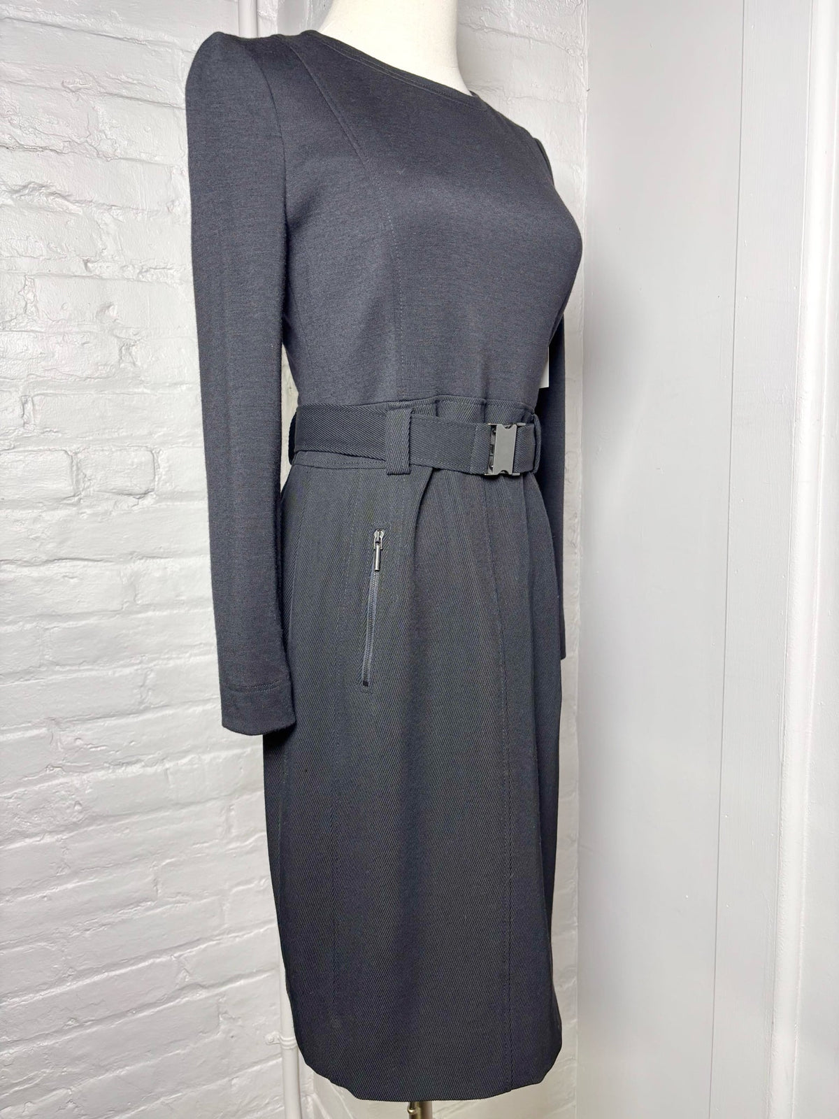 6 Women Size 6 Akris Punto Black Solid Pre-owned Dress