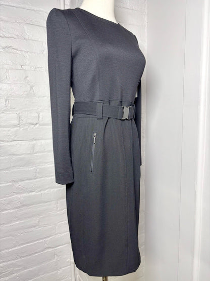 6 Women Size 6 Akris Punto Black Solid Pre-owned Dress