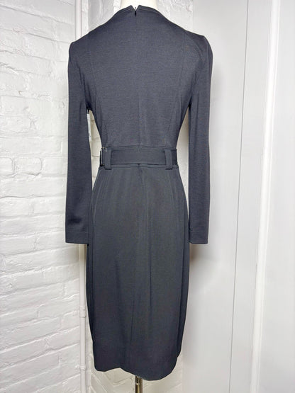 6 Women Size 6 Akris Punto Black Solid Pre-owned Dress