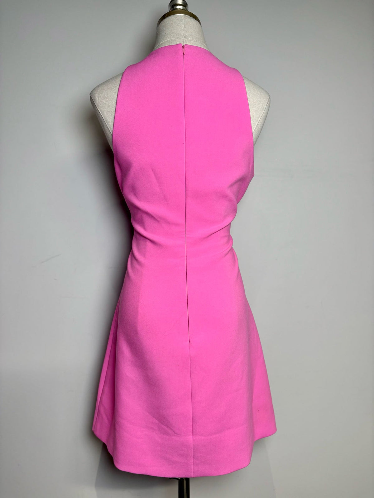 6 Women Size 6 Likely Hot Pink Solid Polyester Blend Women's Polyester Blend Dress