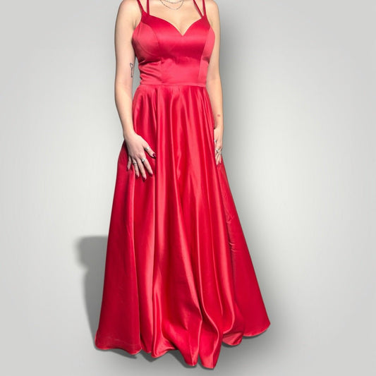 6 Women Size 6 Loman Red Rachel Dress