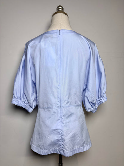 8 Women Size 8 3.1 Phillip Lim Light Blue Solid 100% Cotton Women's Top