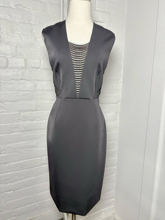 8 Women Size 8 Ph5 Black Solid Dress