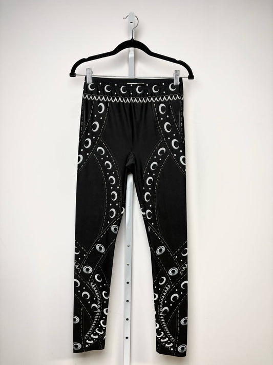 M Women Size M Mary Katrantzou Magenta Print Women's Pre-owned Leggings