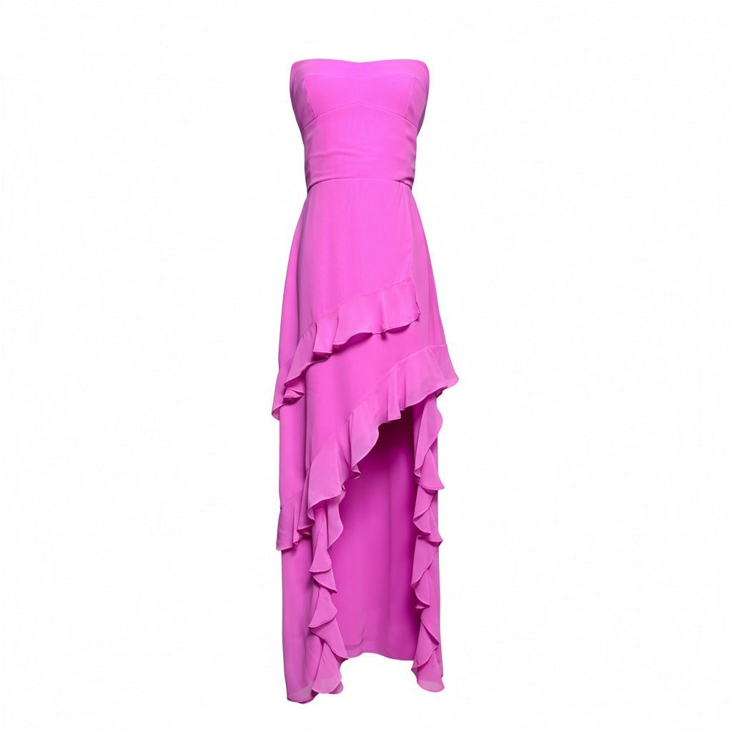 S Women Size S Amanda Uprichard Hot Pink Polyester Pre-owned Dress