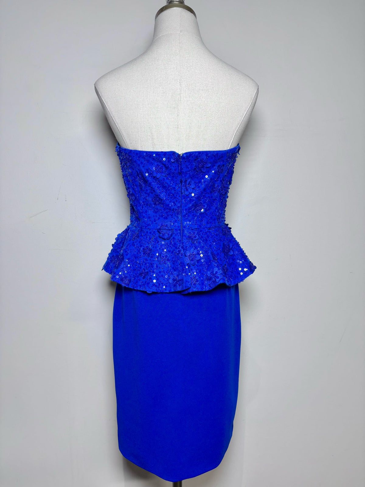 S Women Size S Dress the Population Cobalt Blue Sequins Women's Dress