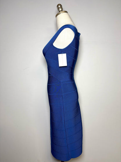 S Women Size S Herve Leger Paris Blue Bandage Bodycon Dress