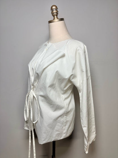 XS/S Women Size XS/S Comme des Garçons White Pure Cotton Pre-Owned Collector's Shirt