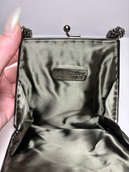 Women's Inge Christopher Bronze Beaded Vintage NWT Pre-Owned Mini Purse