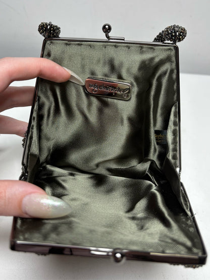 Women's Inge Christopher Bronze Beaded Vintage NWT Pre-Owned Mini Purse