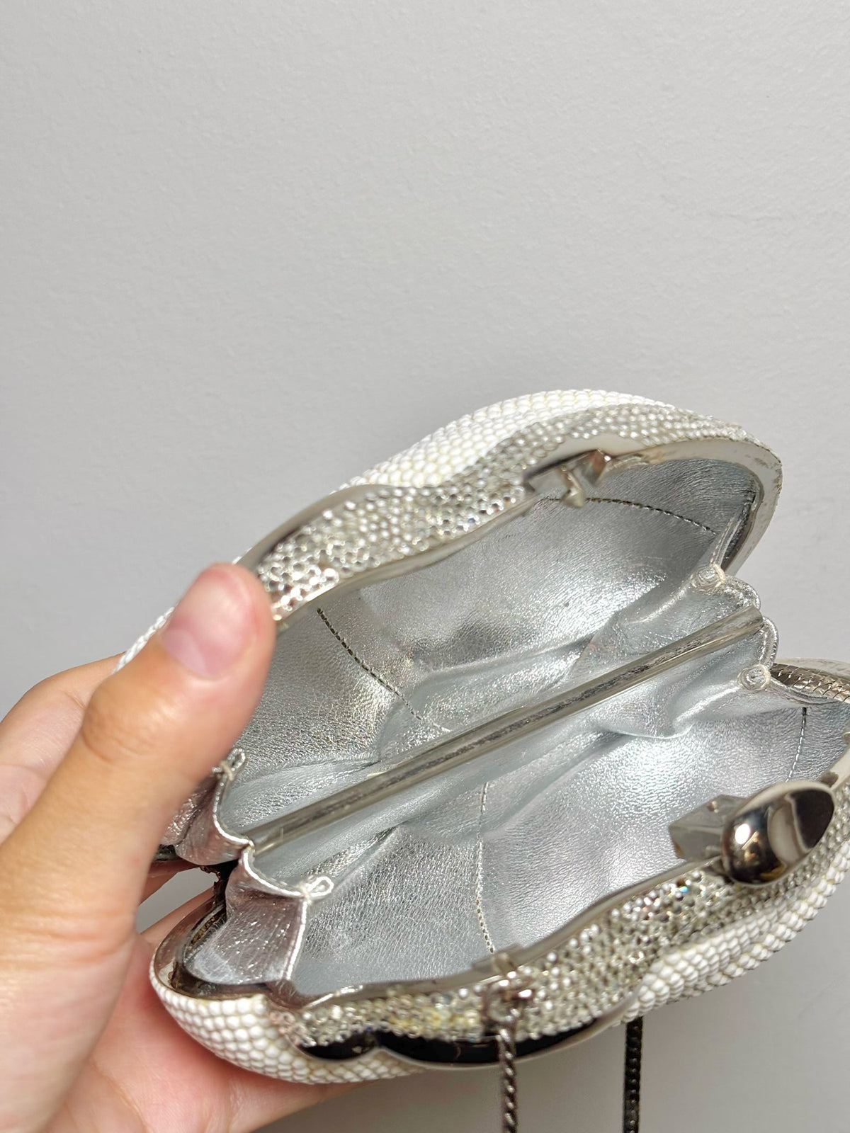 Women's Judith Leiber Rabbit Vintage Metal, Swarovski Crystals Pre-owned Purse