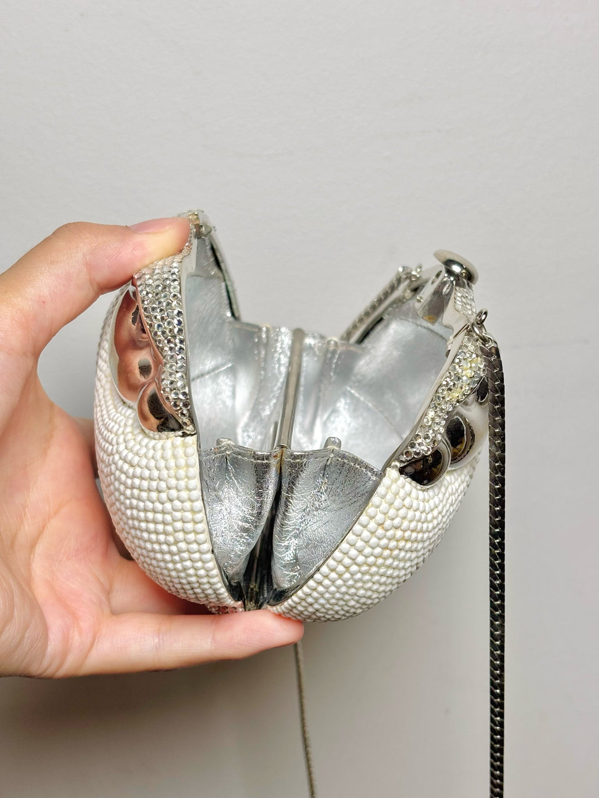 Women's Judith Leiber Rabbit Vintage Metal, Swarovski Crystals Pre-owned Purse