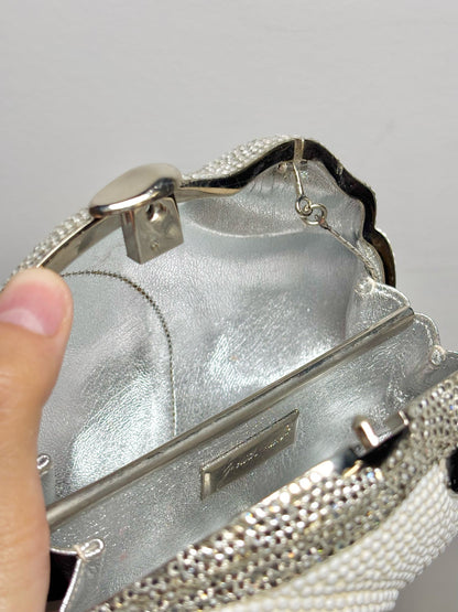 Women's Judith Leiber Rabbit Vintage Metal, Swarovski Crystals Pre-owned Purse