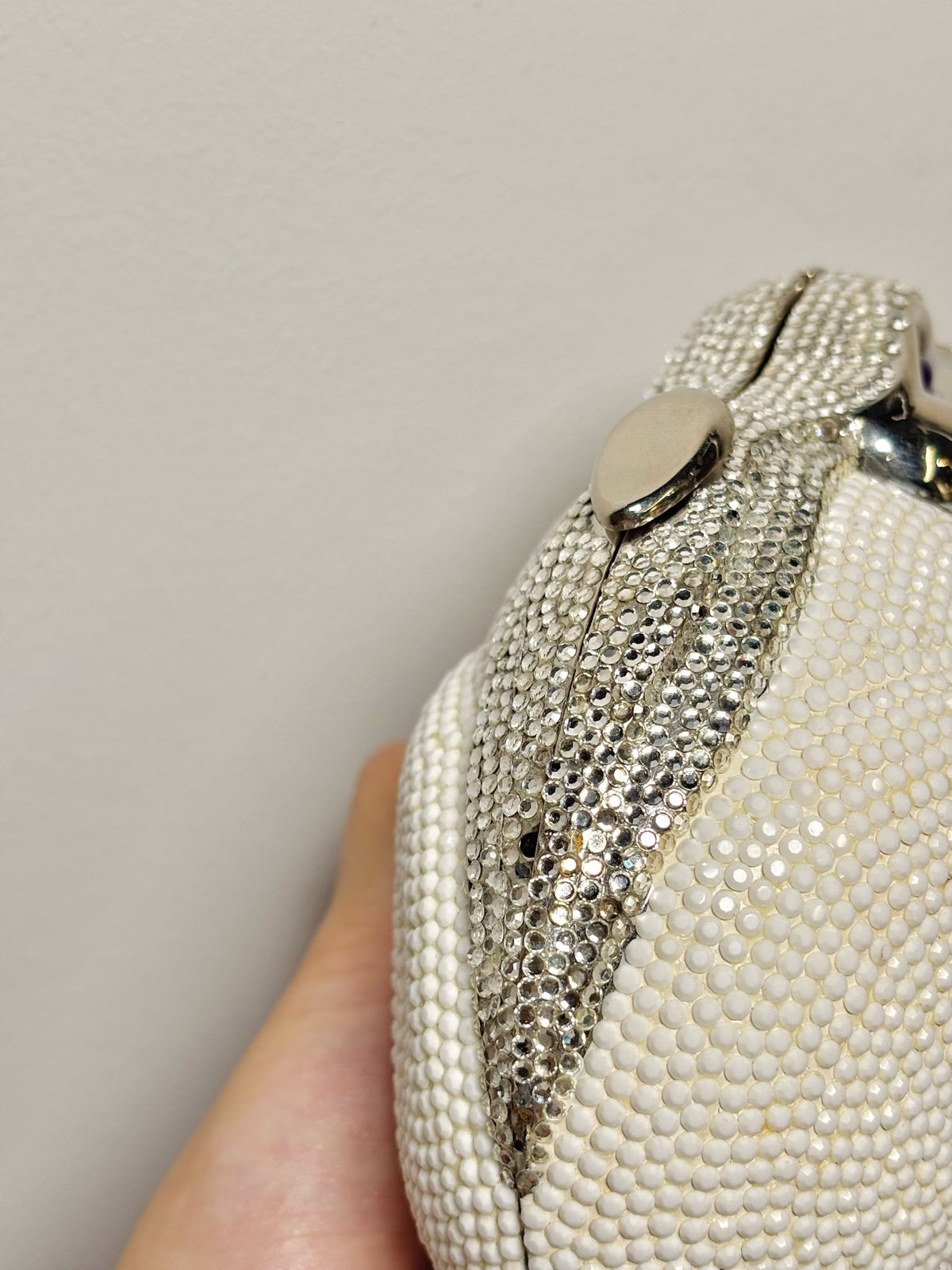Women's Judith Leiber Rabbit Vintage Metal, Swarovski Crystals Pre-owned Purse