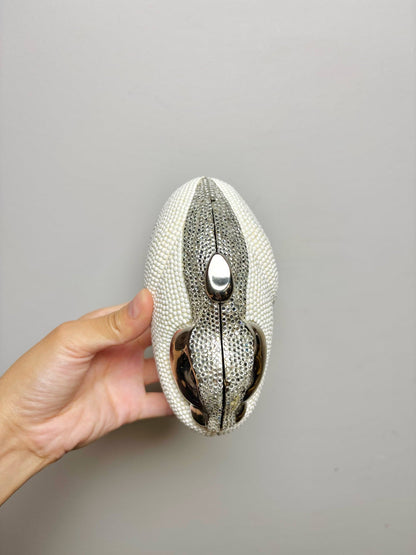 Women's Judith Leiber Rabbit Vintage Metal, Swarovski Crystals Pre-owned Purse
