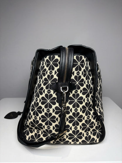 Women's Kate Spade New York Canvas Leather Vintage Early 2000s Pre-Owned Weekender Tote - VIDA STYLE SHOP